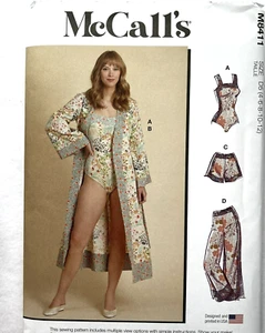 McCall's Muster M8411 Misses Morgenmantel, Body, kurz, Hose Größen: 4-12 - Bild 1 von 2