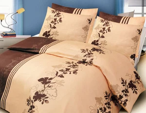 Original DELUXE Valentini Bianco IVY BROWN 3 teilig Bettwäsche 160x200 ÖkoTex - Bild 1 von 1