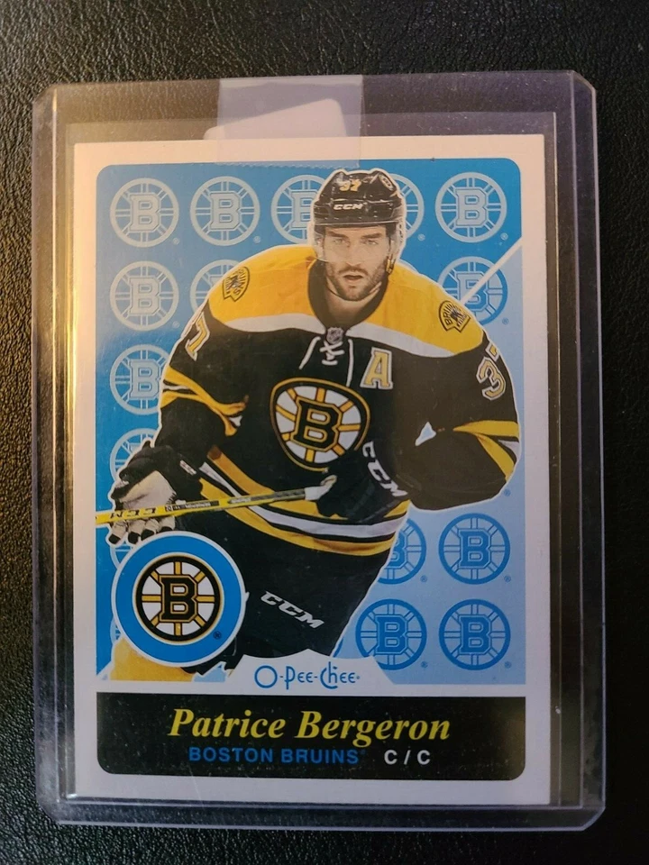2015 16 OPC O Pee Chee Retro Blank Back Patrice Bergeron Boston Bruins - Image 1 of 2