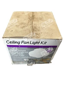 Angelo 77203 Ceiling Fan Light Kit White School House Light Kit w/ White Fitter - Picture 1 of 2