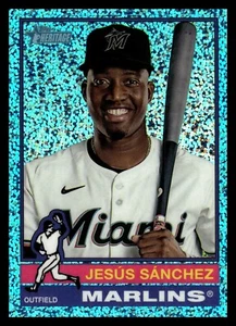 Topps Heritage 2025 azul cromo 455 Jesús Sánchez, Miami Marlins SP - Imagen 1 de 1