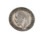 Antique Sterling Silver 1917 George V Three Pence Coin #302