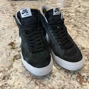 Nike Blazer size 6.5 Court SB Mid Black White - Picture 1 of 15