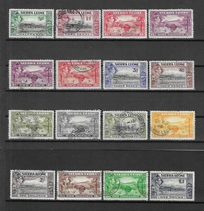 SIERRA LEONE 1938/44 SG 188/200 USED - Picture 1 of 1