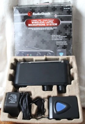 RadioShack Wireless Lapel Microphone System Single-Channel 169.505 MHz  #3201257 - Image 1 of 4