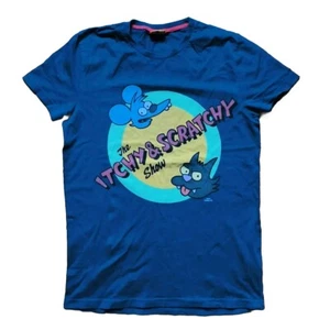 T-Shirt Simpsons The Itchy & Scratchy Show Grattachecca E Fichetto (Taglia M) - Imagen 1 de 13
