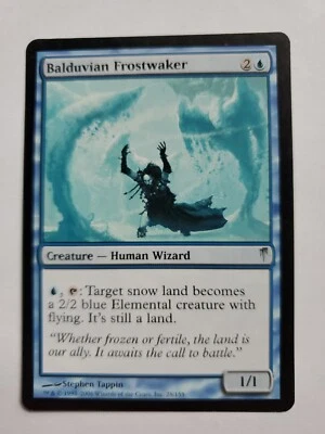 MTG Magic The Gathering Card Balduvian Frostwaker Creature Human Wizard Blue Col - Image 1 of 2