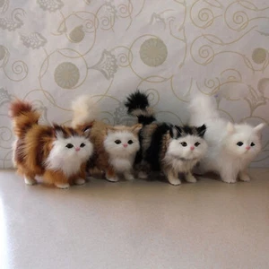 Realistic Persian Cat Plush Toys Stuffed Lovely Animal Doll Ornaments Kids Gift - Picture 1 of 14