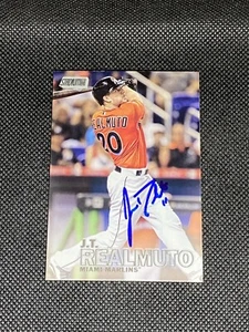 J.T. Realmuto Miami Marlins 2016 Topps Stadium Club Signed Auto Card #116 ~ COA - Picture 1 of 3