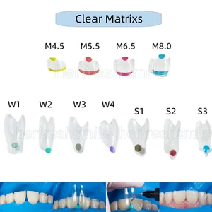 11Sizes Dental Clear Matrix Front/Molar Teeth Transparent Matrix Fit Bioclear BT - Picture 1 of 17