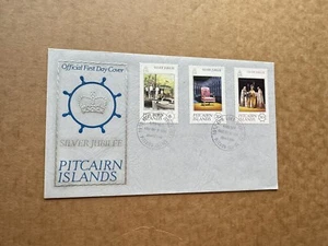 Pitcairn Islands 1977 FDC (53) QEII Coronation #160-62+ Silver Jubilee Cachet - Picture 1 of 1