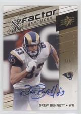2009 SPx X Factor Signatures Gold /5 Drew Bennett #X-DB Auto
