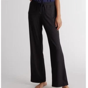 Pantalones para mujer Quince Flowknit de pierna ancha negros talla pequeña activos al aire libre nuevos con etiquetas - Imagen 1 de 9