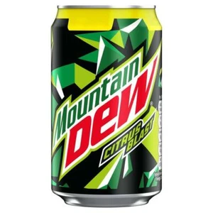 MOUNTAIN DEW CITRUS PLUS SOFT DRINK CAN 330ml - Pack of 24 - Price Marked Can - Picture 1 of 1