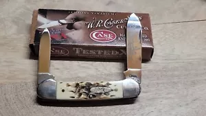 2010 Case xx Knives AMBER BONE PEACH SEED Canoe -62131 CV 00263 - Picture 1 of 8