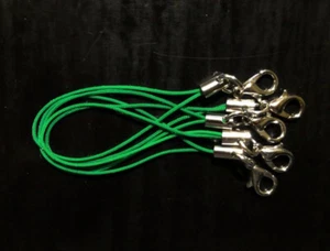5 Bänder/Band - grün - für Anhänger: Charm/Handy/USB-Stick/Schmuck etc. *neu* - Bild 1 von 2