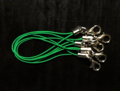 5 Bänder/Band - grün - für Anhänger: Charm/Handy/USB-Stick/Schmuck etc. *neu* - Bild 1 von 2