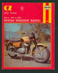 Libro de reparación manual de taller Haynes CZ 250 gemelos (74-78) Jawa Cezet bloque electrónico checo FN24 - Imagen 1 de 15