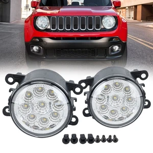 For Jeep Renegade 2015-17 2018 2019 2020 Pair LED Bumper Fog Light Driving Lamp - Picture 1 of 20