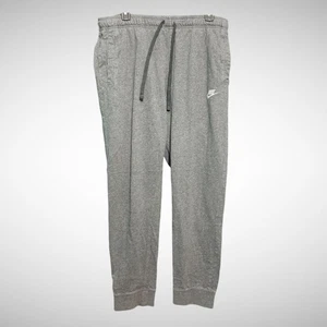 Nike Sweatpants Mens Large Solid Gray Jogger Drawstring Running Workout - Picture 1 of 7
