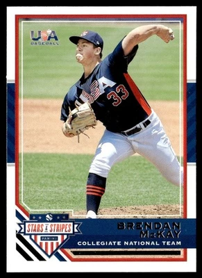 2017 Panini Stars and Stripes Brendan McKay USA #18 - Image 1 of 2