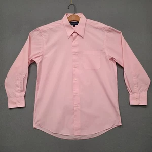 Giorgio Brutini Collezione Mens Pink Long Sleeve Dress Shirt Size 15-15.5-32/33 - Picture 1 of 6