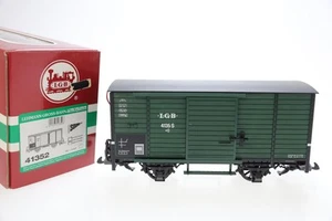 Spur G LGB Lehmann 41352 ged. Güterwagen 4135S grün Sound OVP N60 - Bild 1 von 5