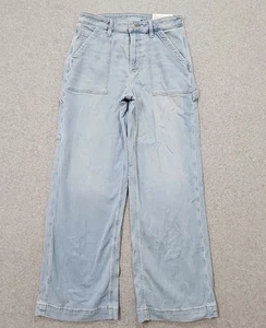 American Eagle Jeans verträumt drapiert super hoher Bund Baggy weites Bein Damengröße 8  - Bild 1 von 14