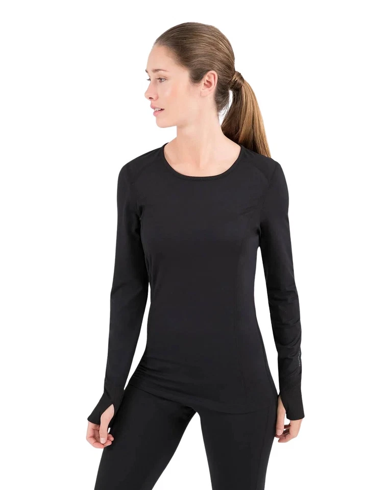 Terramar W8214 Women's Black 2.0 Climasense Base Layer Top-XL