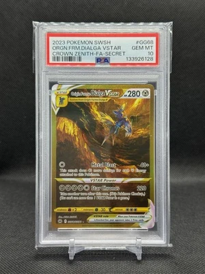 2023 SECRET #GG68 FULL ART/ORIGIN FORME DIALGA VSTAR PSA 10 - Image 1 of 2