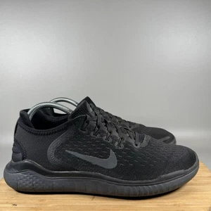 Nike Free RN 2018 sportliche Laufschuhe Herren Gr. 9 schwarz anthrazit 942836-002 - Bild 1 von 8