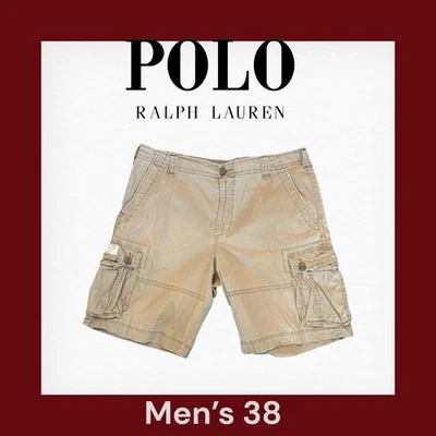 Denim & Supply Ralph Lauren Military Cargo Shorts Mens Size 38 Tan Beige EUC - Image 1 of 4
