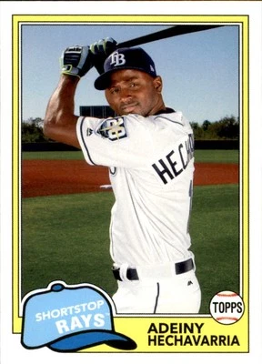 2018 Topps Archives #294 Adeiny Hechavarria Tampa Bay Rays - Image 1 of 2