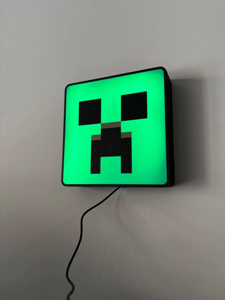 Caja de luz Minecraft impresa en 3D luz nocturna impresa en 3D Foto 1 de 1