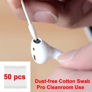 Speaker Earphone Dust Free Cotton Disposable Stick Cleaning Tool Cleanroon Use - Picture 1 of 9