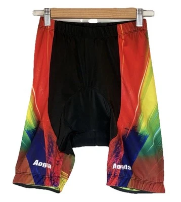 Pantalones Cortos de Ciclismo Aogda Negros Multicolor Bicicleta Ropa Activa Ver Fotos Para Talla Foto 1 de 4