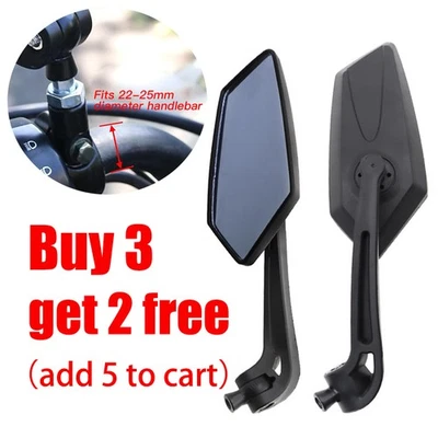 ATV Rear View Side Mirrors For Polaris Sportsman 400 450 500 550 570 700 800 850 - Image 1 of 4