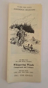 Folleto de viaje para campamento Whispering Woods Long Lake NY Adirondacks - Imagen 1 de 4