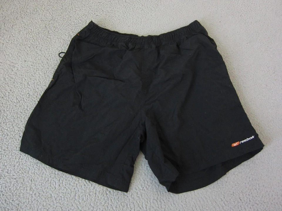 Pantalones Cortos Reebok De Colección Para Hombre 2XL XXL Negro Naranja Bañador Años 90 Traje De Baño Para Hombre Foto 1 de 4