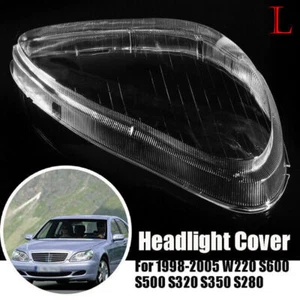 Left Headlight Headlamp Clear Lens Shell Cover For Mercedes Benz W220 S600 98-05 - Foto 1 di 5