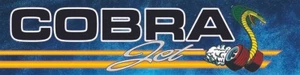 Cobra Jet Banner Racing Man Cave Blue Garage 18"x72" - Imagen 1 de 1