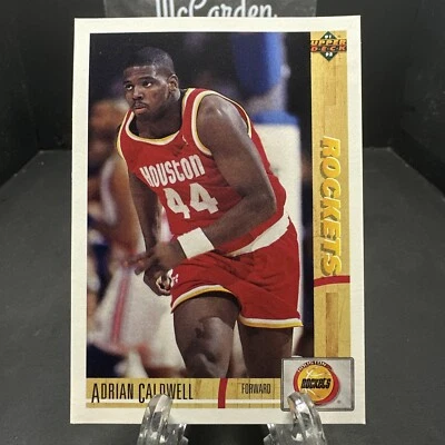 1991-92 Upper Deck Adrian Caldwell #310 Houston Rockets - Image 1 of 2