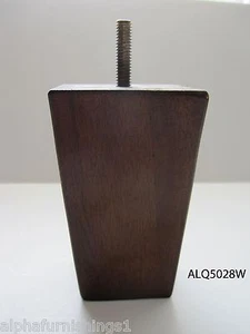 Wood Furniture Replacement Legs Sofa Couch Cabinet 5" Square Pyramid Walnut 4pc - Picture 1 of 5
