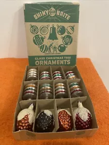 Schachtel mit 12 Shiny Brites - tolle Formen - Bild 1 von 10