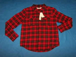Size M 10/12 Boys Scene & Heard Plaid Flannel Shirt - Picture 1 of 4