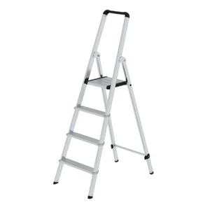Günzburger ML Aluminium Stufenstehleiter 4 Stufen einseitig Arbeitshöhe 2,95 m - Bild 1 von 5