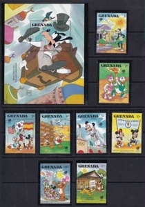 MINT NEVER HINGED GRENADA PART FIVE DISNEY TOPICALS #1561/1647 CV$62.00 - Picture 1 of 3