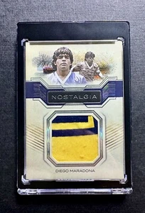 Diego Maradona Game Worn Shirt 1/3 Futera Incredible 25 no Topps no Panini - Zdjęcie 1 z 3