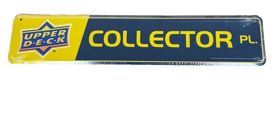 Upper Deck Collector Place Promo Metal Street Sign - Image 1 of 1