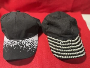 Gorras de baile de moda negras con pedrería para dama - Imagen 1 de 2